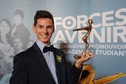 David Drouin, lauréat 2015 dans la catégorie AVENIR Personnalité par excellence.